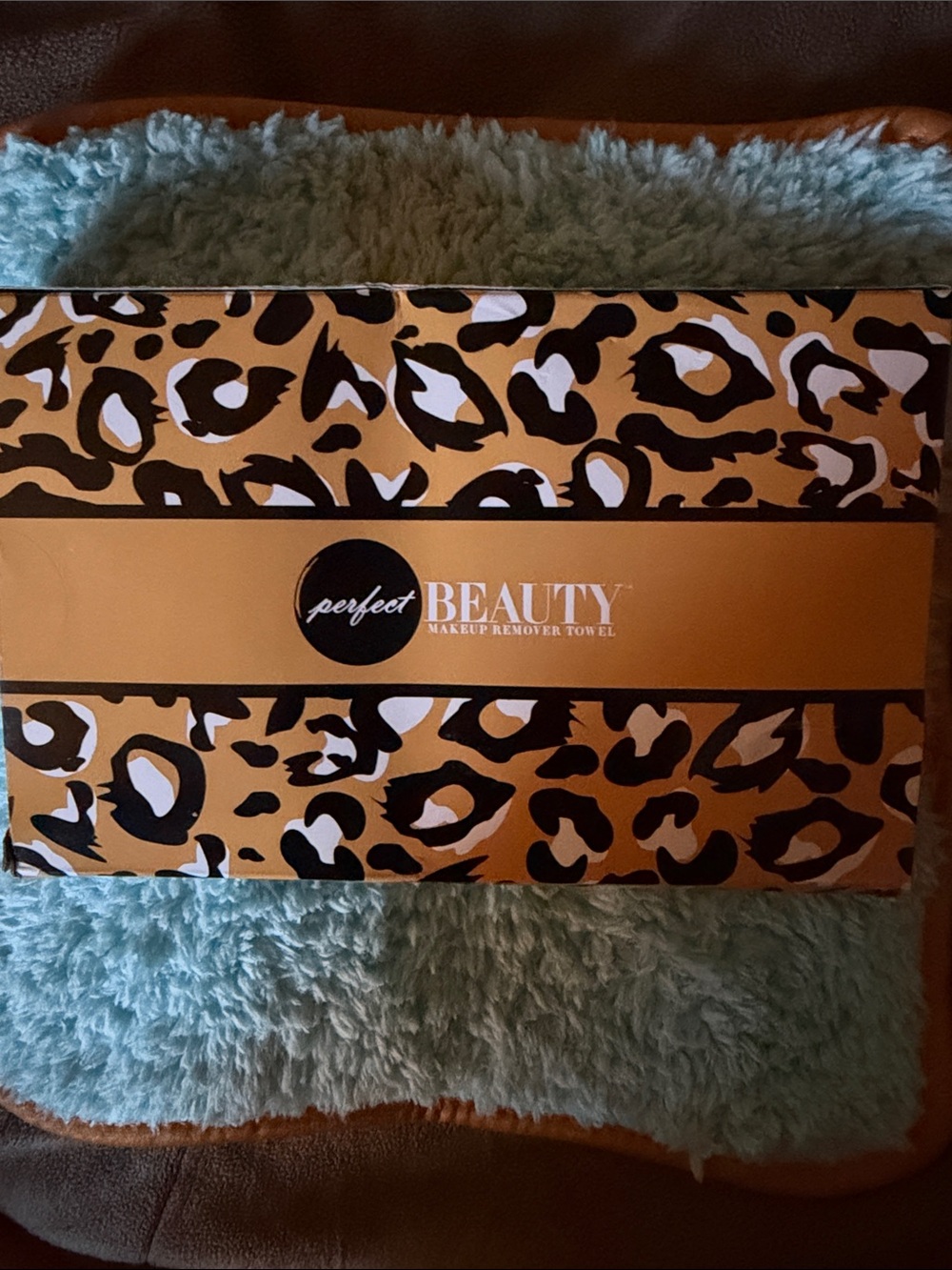 Perfect Beauty Leopard Makeup Remover cloth- Gold & Black